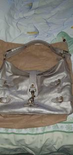 Sac cuir grainé argenté, Enlèvement ou Envoi, Comme neuf