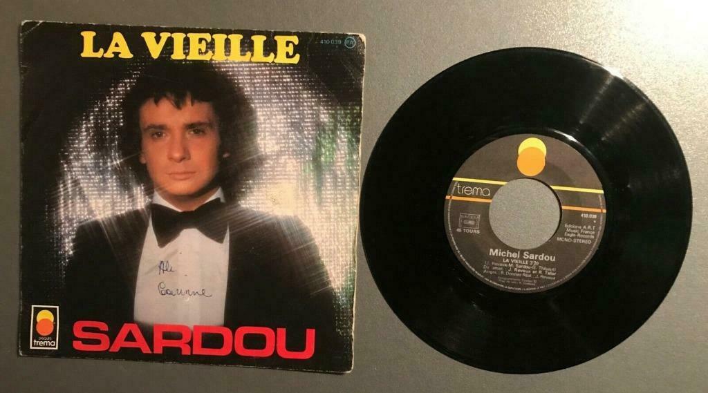 Vinyle de Michel Sardou -, Ophalen of Verzenden, Gebruikt, Overige genres, Single