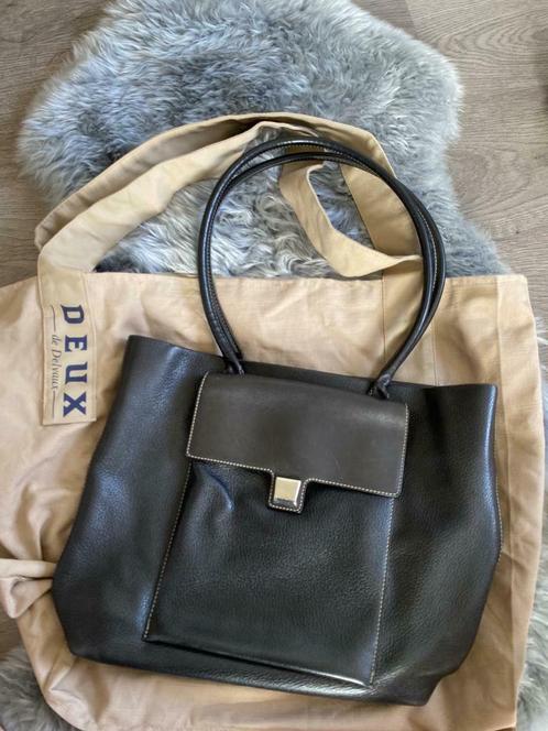 Zwarte Delvaux tas, Handtassen en Accessoires, Tassen | Damestassen, Gebruikt, Handtas, Zwart