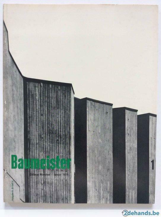 Baumeister 1 (Callwey, München, Januar 1966) architectuur, Boeken, Tijdschriften en Kranten, Gelezen, Ophalen of Verzenden