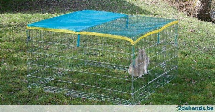 Buitenren konijnen met beschermnet - Agrodieren beste prijs, Dieren en Toebehoren, Knaagdieren en Konijnen | Toebehoren, Ophalen of Verzenden