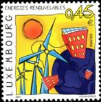 Luxembourg 2001 : l'avenir - l'énergie éolienne, Luxembourg, Envoi, Non oblitéré