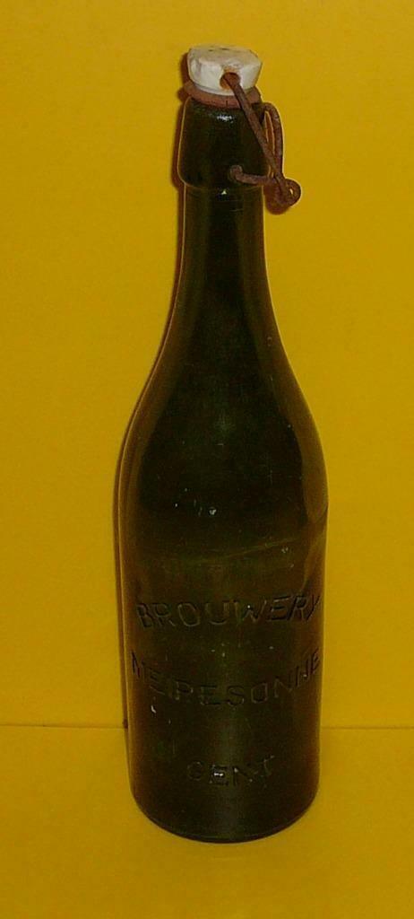 Oude bierfles  :  BROUWERIJ   MEIRESONNE   GENT, Verzamelen, Biermerken, Ophalen of Verzenden