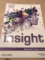 Insight advanced student’s book, Comme neuf, Enlèvement ou Envoi
