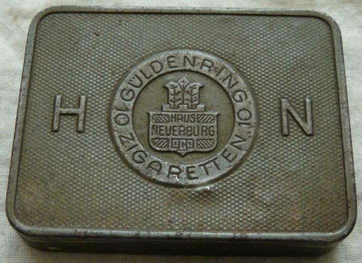 Blik Sigareten, Zigaretten Haus Neuerburg, Tropenpackung.(2), Verzamelen, Militaria | Tweede Wereldoorlog, Landmacht, Overige typen