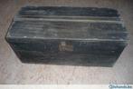 Houten koffer zwart, Antiek en Kunst, Antiek | Woonaccessoires