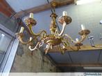 oude grote bronze vergulde luchter 8 armen louis xv