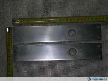 Décor porte 1 paire de plaque en inox (lot9), Enlèvement ou Envoi, Neuf