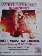 Affiche "Avril Lavigne" - 2008, Gebruikt, Ophalen of Verzenden, A1 t/m A3, Rechthoekig Staand