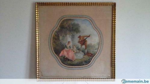 La leçon de musique par Nicolas lancret (1690 - 1743), Antiek en Kunst, Kunst | Etsen en Gravures