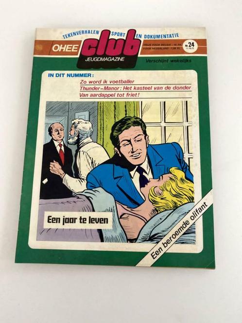 Strip Ohee nr 24 11/10/1975 Een Jaar Te Leven, Boeken, Stripverhalen, Gelezen, Eén stripboek, Ophalen of Verzenden