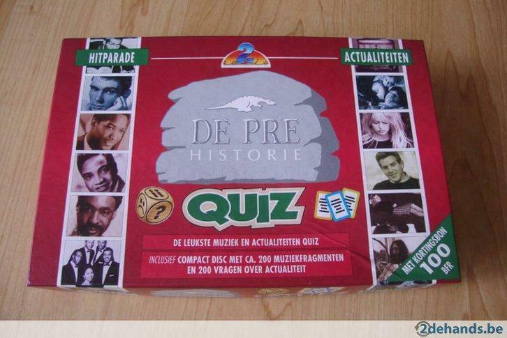 De Pré Historie Quiz (Radio 2), Hobby en Vrije tijd, Gezelschapsspellen | Overige, Gebruikt, Ophalen of Verzenden