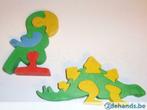 houten dino en papegaai puzzel, Kinderen en Baby's, Gebruikt