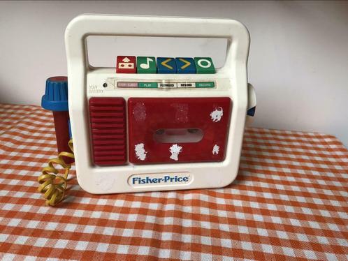 Retro vintage fisher price cassettespeler cassette recorder, Kinderen en Baby's, Speelgoed | Fisher-Price, Gebruikt, Overige typen