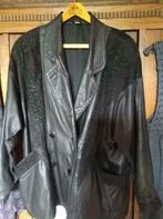 Veste en cuir noire Vintage en très bon état, Vêtements | Femmes, Comme neuf, Noir, Taille 42/44 (L), Enlèvement ou Envoi