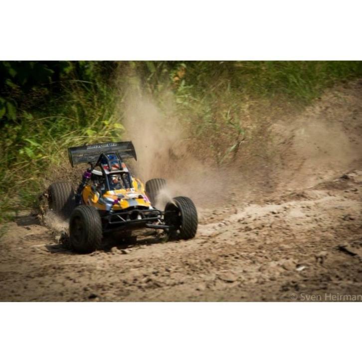 Grote 2-WD Benzine Buggy. 80 km/h Schaal 1:5. 2.4 GHz..RTR, Hobby en Vrije tijd, Modelbouw | Radiografisch | Auto's, Nieuw, Benzine