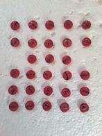 partij 28 knoopjes 11 mm donker roze 2 gaats B2811, Hobby en Vrije tijd, Naaien en Fournituren, Ophalen of Verzenden, Nieuw, Knoop of Knopen