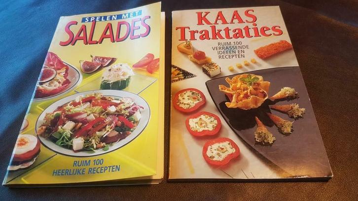 Spelen met salades / Kaastraktaties, Boeken, Kookboeken, Gelezen, Ophalen of Verzenden