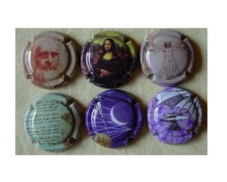 Champagne capsules - Generieken 742 Leonardo da Vinci(G 742), Livres, Art & Culture | Arts plastiques, Comme neuf, Envoi