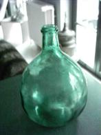Groene fles stijl dame jeanne, Huis en Inrichting, Minder dan 50 cm, Groen, Glas, Zo goed als nieuw