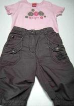 Pantalon genou marron + T-shirt rose - Esprit - taille 104., Enfants & Bébés, Comme neuf, Fille, Ensemble, Esprit