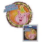 Feest button Party Animal 12 cm, Hobby en Vrije tijd, Ophalen of Verzenden, Nieuw, Feestartikel
