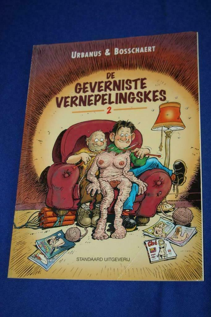 De geverniste vernepelingskes nr 2 leesvouw op cover, Boeken, Stripverhalen, Gelezen, Meerdere stripboeken, Ophalen of Verzenden