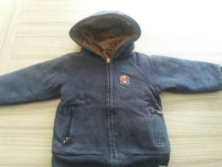 Jas 'River Woods' , donker blauw omkeerbaar, 3 jaar, jongens, Kinderen en Baby's, Kinderkleding | Maat 92, Gebruikt, Jongen, Jas