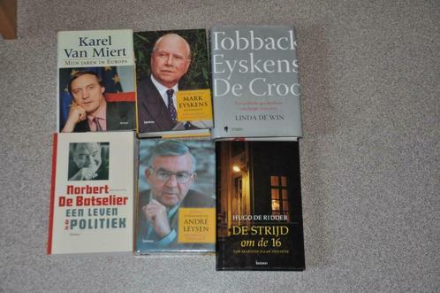 BIOGRAFIEEN BELGISCHE POLITIEK 6 stuks, Boeken, Politiek en Maatschappij, Zo goed als nieuw, Politiek en Staatkunde, Ophalen of Verzenden