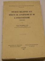 Lucien Ceyssens. Sources relatives aux débuts du jansénisme, Antiek en Kunst, Ophalen of Verzenden