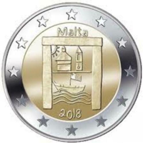 2 euro Malta 2018 'Cultureel Erfgoed', Timbres & Monnaies, Monnaies | Europe | Monnaies euro, Monnaie en vrac, 2 euros, Malte