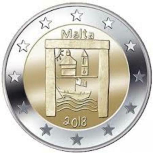 2 euro Malta 2018 'Cultureel Erfgoed', Postzegels en Munten, Munten | Europa | Euromunten, Losse munt, 2 euro, Malta, Ophalen of Verzenden
