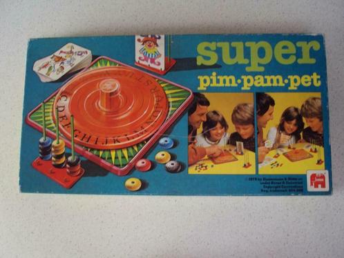 Vintage "Super Pim Pam pet" van Jumbo anno 1979., Hobby & Loisirs créatifs, Jeux de société | Autre, Utilisé, 1 ou 2 joueurs, Trois ou quatre joueurs