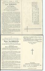 RP Jean en Pieter-Jan Uerlings: 2 broers oud-strijders14-18, Verzamelen, Verzenden, Rouwkaart
