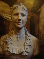 1881 Charles VAN OEMBERG buste Princesse Stéphanie de Belgiq, Antiquités & Art, Enlèvement