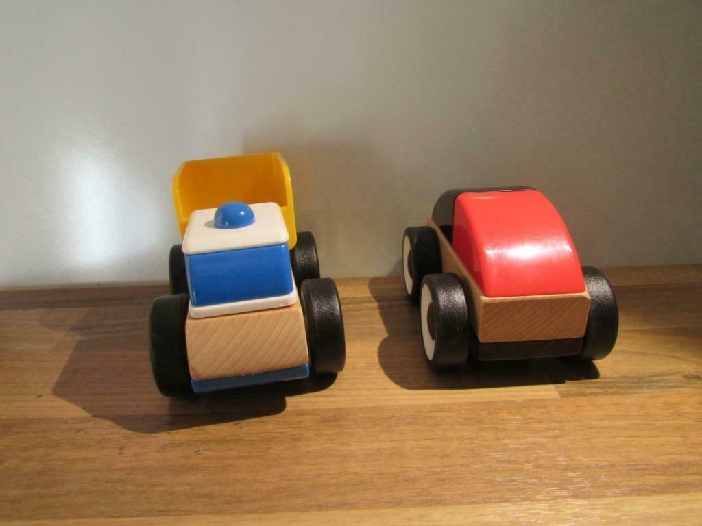 Ruwe slaap Afleiden Binnenshuis ② ,IKEA, Lillabo, 4 houten autootjes — Speelgoed — 2dehands