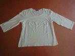 Beau tee-shirt blanc XL de marque - manches 3/4 *, Comme neuf, D' Auvry classic, Taille 46/48 (XL) ou plus grande, Manches longues