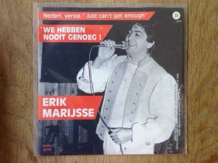 single erik marijsse, Cd's en Dvd's, Vinyl Singles, Single, Nederlandstalig, 7 inch, Ophalen of Verzenden