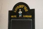 Groot antieke krijtbord met man in authentieke staat H 162, Ophalen