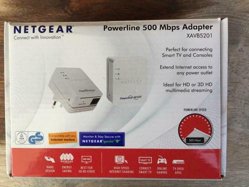 Netgear Powerline 500 Mbps Adapter, Computers en Software, Routers en Modems, Nieuw, Ophalen