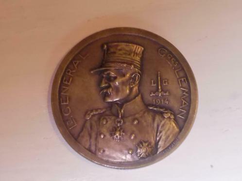 medaille fort de loncin  gen. leman 1914  UNIEK !!! ENIG !!, Verzamelen, Militaria | Algemeen, Landmacht, Lintje, Medaille of Wings