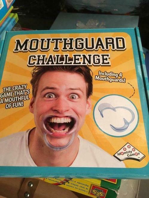 Mouthguard Challenge gezelschapsspel, Hobby en Vrije tijd, Gezelschapsspellen | Overige, Nieuw, Ophalen of Verzenden