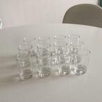 12 glaasjes voor hapjes, Borrel- of Shotglas, Zo goed als nieuw, Ophalen