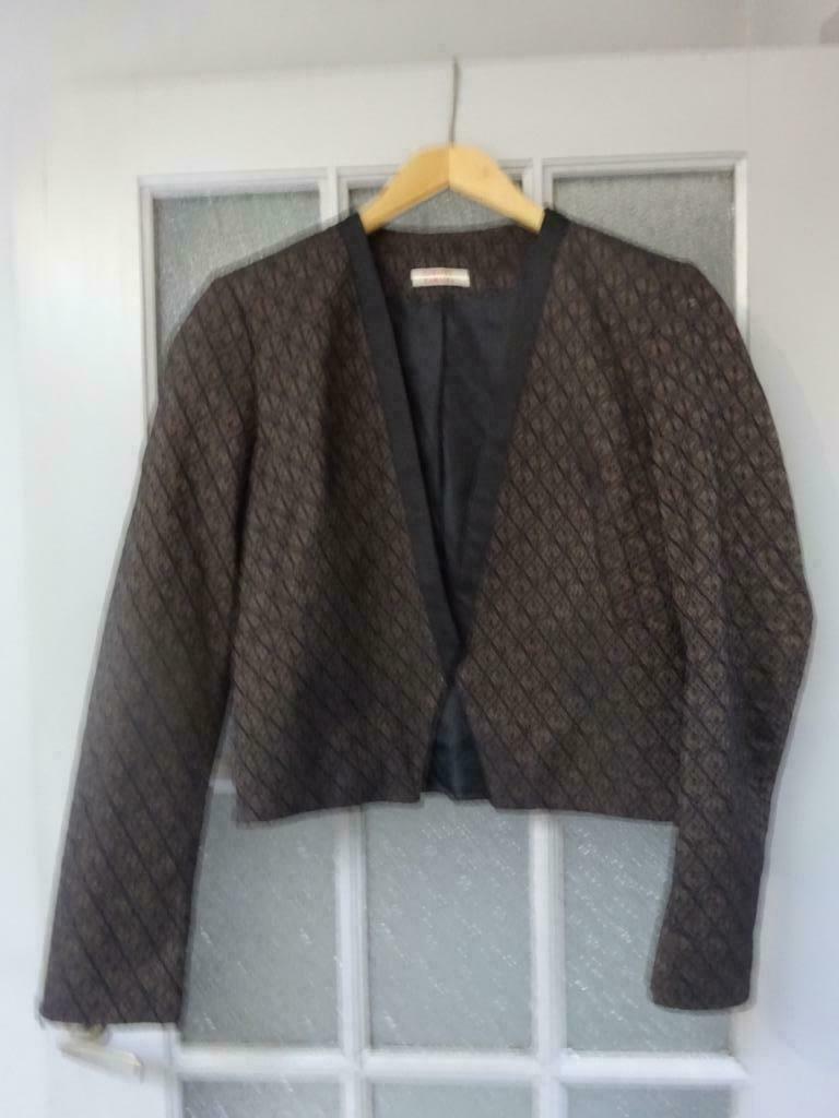 Veste courte, Vêtements | Femmes, Vestes | Hiver, Enlèvement ou Envoi, Comme neuf, Taille 42/44 (L), Brun