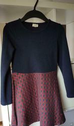 Echt Mooi blauw retro kleedje rok rood bordeaux motief 128, Kinderen en Baby's, MET, Meisje, Ophalen of Verzenden, Zo goed als nieuw