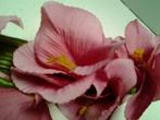 Zijden bloemen op tak van 80 cm - 12 roze gladiolen, Nieuw, Ophalen of Verzenden, Materiaal