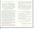 RP Kamiel Nuytten oud-strijder 1914-18, Verzamelen, Bidprentjes en Rouwkaarten, Verzenden, Rouwkaart