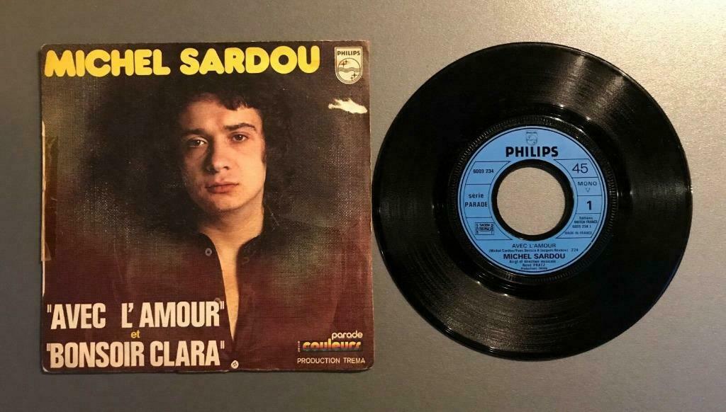 Vinyle de Michel Sardou, Ophalen of Verzenden, Gebruikt, Overige genres, Single