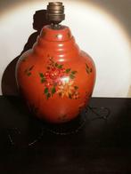 Ancien pied de lampe boule en bois années 40 signé, Antiquités & Art, Enlèvement ou Envoi