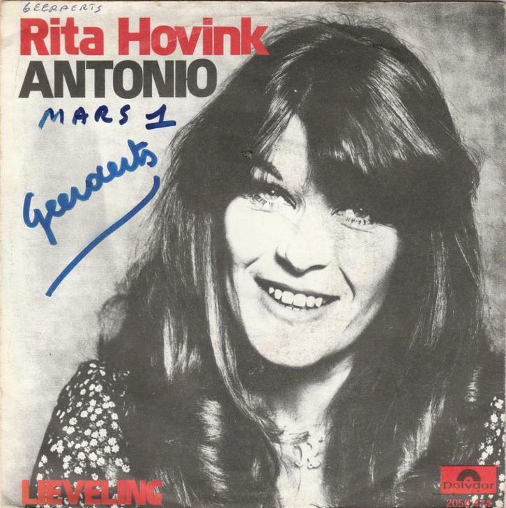 45T: Rita Hovink: Antonio, Cd's en Dvd's, Vinyl | Nederlandstalig, Overige formaten, Ophalen of Verzenden